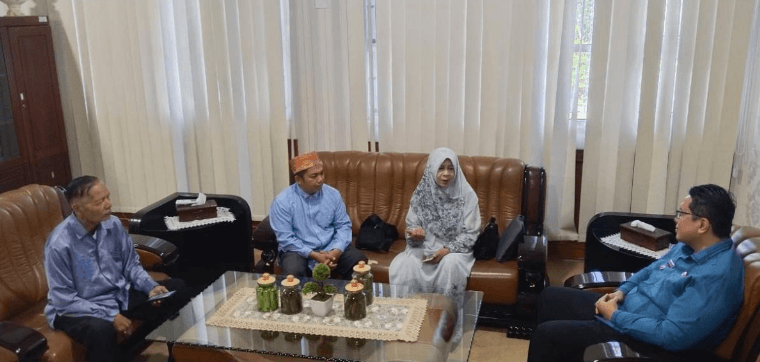 Vocharu diterima Wakil Bupati Tanah Datar dalam audiensi pemanfaatan untuk daerah